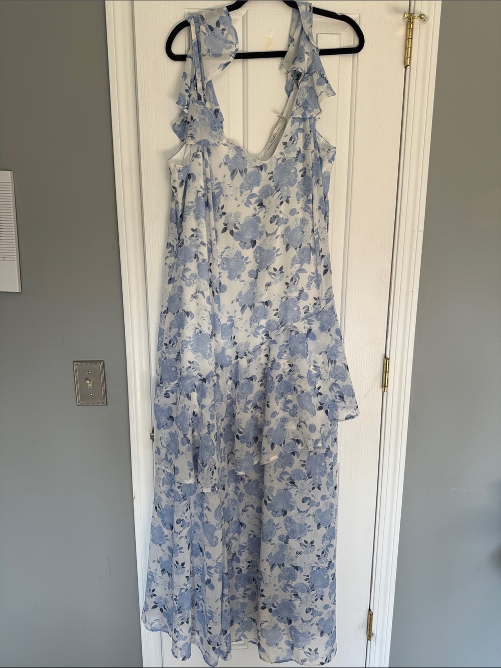 torrid Blue Floral Ruffle Dress